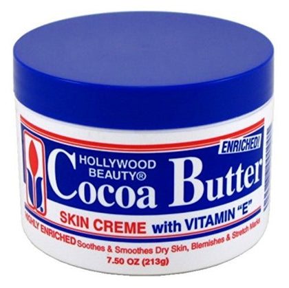 Hollywood Beauty Cocoa Butter With Vitamin- E 7.5 Ounce (221ml) (2 Pack)