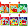 Cloth Books for Babies (Set of 6) - Premium Quality Soft Books for Babies. Touch and Feel Crinkle Paper. Cloth Books for Early Children's Development.