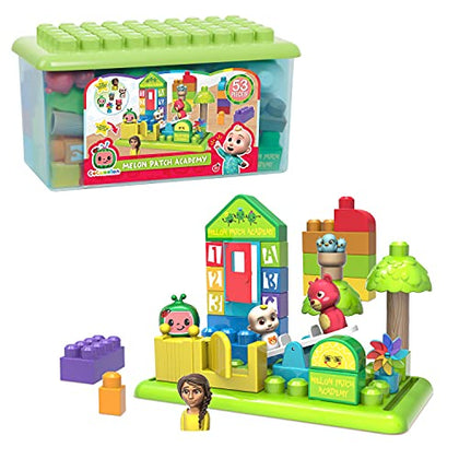 CoComelon Patch Academy, 53 Large Building Blocks Includes 6 Character Figures, Officially Licensed Kids Toys for Ages 18 Month by Just Play
