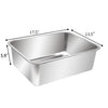 Kichwit Stainless Steel Litter Box for Cat, Non Stick Smooth Surface (17.5