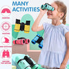 Kid Binoculars Best Gifts for 3-12 Years Boys Girls High-Resolution Optics Shockproof Mini Compact Binocuolar Toys Folding Small Telescope for Bird Watching Camping Outdoor Play