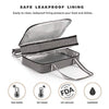 Stack Store Plus More Insulated Casserole Carrier for Hot or Cold Food, Lasagna Holder for Picnic, Potluck, Cookout - Fits 9 x 13 and 11 x 15 Baking Dish - Expandable Double Thermal Bag in Gray