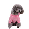 Jecikelon Pet Dog Clothes Soft Thickening Warm Pup Dogs Shirt Winter Puppy Sweater (Pink, M)