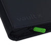 Vault X Premium Exo-Tec Zip Binder - 4 Pocket Trading Card Album Folder - 160 Side Loading Pocket Binder for TCG (Black)