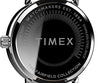 Timex Women's Fairfield 37mm Watch - Silver-Tone Case White Dial with Black Genuine Leather Strap
