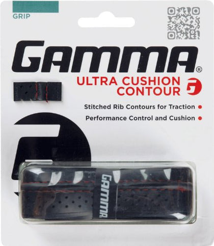 Gamma Sports Tennis Racquet Ultra Cushion Replacement Grips, Contoured Multi, 46.3