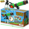 Nature Bound Telescope for Kids and Beginners, 16X Magnification and 15mm Lens for Indoor and Outdoor Use - Adjustable Tripod Included - for Kids Ages 6+, Green (NB538)