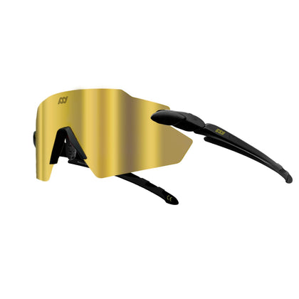 POLARS DESIGN Frameless wrap around small to medium gold Cycling Sunglasses for Women Men Road biking Triathlon sunglasses Volleyball Running junior Baseball