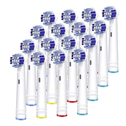 Replacement Toothbrush Heads Compatible with Oral B Braun,16 Pack Professional Electric Toothbrush Heads Brush Heads Refill for Oral-B 7000/Pro 1000/9600/ 500/3000/8000