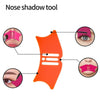 Silicone Nose Shadow Tools Template Nose Contour Tool with Concealer Brush, Eyebrow Shaping Stencil, Multifunctional Contour Template,Face Make?Up Stencils Nose Eyebrow Cheekbone Contour Stencils For