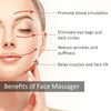 Face Massager, Metal Face Roller Gua Sha Massage Tool for Face Neck Eye Body Skin Care, Facial Roller for Women