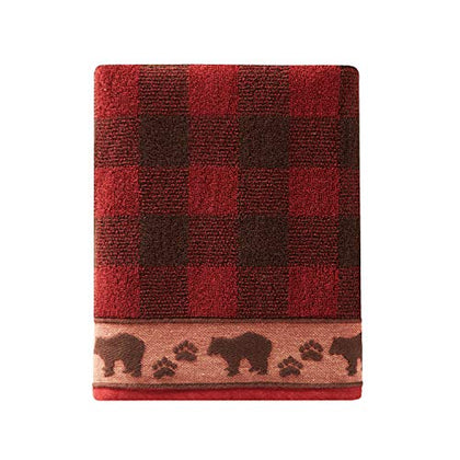 SKL Home Yellowstone Sundance Bath Towel, Red