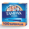 Tampax Pearl Tampons Super Plus Absorbency, With Leakguard Braid, Unscented, 50 Count (Pack of 2)