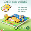 TOY Life Wooden Peg Puzzles for Toddlers 1-3, 6 Pack Baby Puzzle for Kid Age 1-3, Montessori Toys for 1 2 3+ Year Old, STEM Educational Learning Toy Birthday Gifts for 1 2 3+Year Old Boys Girls