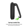 Belkin Apple AirTag Secure Holder with Clip - Durable Scratch Resistant Case Air Tag Spring Loaded Attach to Backpack, Clothing, and Luggage Black