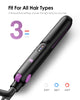 Elilier Mini Flat Iron 0.7 Inch, Ceramic Small Travel Hair Straightener for Short Hair Curls Bangs, 3 Temperature Adjustable Small Flat Iron, Portable Iron Dual Voltage with Travel Pouch for Women Men