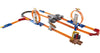 Hot Wheels Track Builder Playset Total Turbo Takeover with 1:64 Scale Toy Car, Powered by Motorized Booster