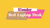 Slendor Laptop Desk Foldable Bed Table Folding Breakfast Tray Portable Lap Standing Desk Notebook Stand Reading Holder for Bed/Couch/Sofa/Floor