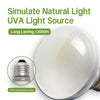 YauldSun Reptile Heat Lamp 100W UVA Daylight Basking Spot Light Bulb for Reptiles, Lizard, Tortoise, Bearded Dragon,Amphibians 2 Pack