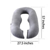 Maternity Pillow U Shape? Pregnancy Pillows for Sleeping? Body Pillow? Full Body Pillow?Head, Back, Abdomen, Legs Support Soft and Comfortable ?Velvet Pillowcase Removable Easy to Clean