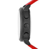 Skechers Men's Lawndale Quartz Silicone Casual Sports Analog-Digital Watch, Color: Black, Red (Model: SR5073)
