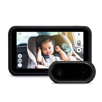 Tiny Traveler Baby Monitor - Tiny Basic Kit (TT002BA) Black - Wireless Baby Car Monitor Camera with Sound, Auto Night Vision HD 720p 5