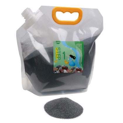 5 lbs Rock Tumbler Grit Step 1 Tumbler Media Grit,Rock Polishing Grit Media, Works with Any Rock Tumbler, Rock Polisher, Stone Polisher,COARSE 60/90 Silicon Carbide Grit, Step 1 for Tumbling Stones