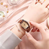 Hovisi Unisex Bracelet Watch, Fashion Diamond Analog Quartz Female Watch for Women Luxury Wrist Watches, Wonderful Watches Gift for Women, Roman Quartz Belt Watches (Black Strap)