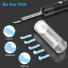 Ear Wax Removal, Ear Cleaner, Ear Wax Removal Kit with 1080P, Ear Camera Otoscope with Light, Ear Cleaning Kit for iPhone, iPad, Android Phones(Black,1080P)