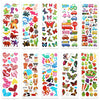 SAVITA 3D Stickers for Kids & Toddlers 500+ Puffy Stickers Variety Pack for Scrapbooking Bullet Journal Including Animal, Numbers, Fruits, Fish, Dinosaurs, Cars and More