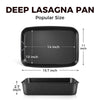 HONGBAKE Lasagna Pan 3 Inch Deep, 15x10
