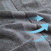 Simpli-Magic 79405 Bath Towels, 25x50, Gray, 6 Pack