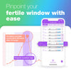 Ovulation & Pregnancy Test Strips Kit: Easy@Home 25 Ovulation Tests 10 Pregnancy Tests & 35 Large Urine Cups - Powered by Premom Ovulation APP | 25LH + 10HCG + 35 Urine Cups