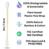 BOONBOO Organic Bamboo Cotton Swabs, PFAS-Free, 600 Count