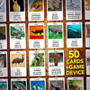 100 PICS Animals Travel Game - Guess 100 Animals | Flash Cards with Slide Reveal Case | Card Game, Gift, Stocking Stuffer | for Kids and Adults | Ages 6+