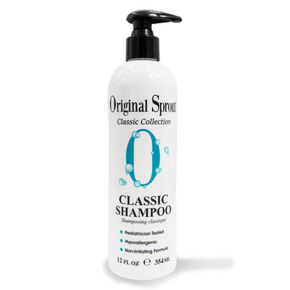 Original Sprout Classic Shampoo for All Hair Types, Vegan Shampoo, 12 oz. Bottle