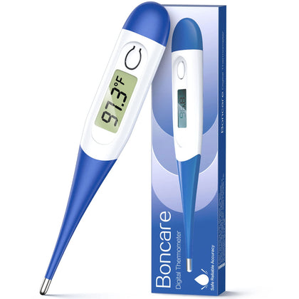 Thermometer for Adults, Digital Oral Thermometer for Fever, Basal Thermometer with 10 Seconds Fast Reading