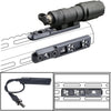 LECPECON Tactical Flashlight Mloc Flashlight with Remote Pressure Switch and Mloc Mount, Picatinny Mount (300)