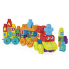 MEGA BLOKS Fisher-Price ABC Blocks Building Toy, ABC Learning Train with 60 Pieces for Toddlers, For Kids Age 1+ Years