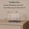 Acrylic Display Case, 13x6.7x6.3 Inch Cube Acrylic Boxes for Display, Clear Display Cases with Matte Black Base and Lid for 1:18 Scale Diecast Model Car