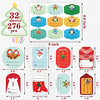 Joy Bang 276 PCS Christmas Gift Tags Stickers Labels, Self Adhesive Present Name to and from Labels Decals for Gift, Winter Holiday Xmas Santa Snowman Tree Greeting Tags