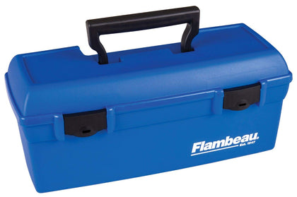 Flambeau Outdoors 6009TD Lil' Brute Fishing Tackle and Gear Box with Lift-Out Tray, Blue