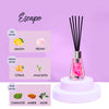 3 Pack Christmas Reed Diffuser, Scented Oil Diffuser with 15 Sticks, Escape/Vanilla/Moroccan Amber, Air Freshener for Bathroom & Office, Holiday Home Fragrance, Gift idea, Each 1.7Fl Oz, Total 5.1Oz