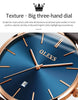 OLEVS Mens Watches Date Ultra Thin Minimalist Fashion Casual Analog Quartz Watch Slim Simple Big Face Waterproof Dress Wrist Watches with Leather Band for Men