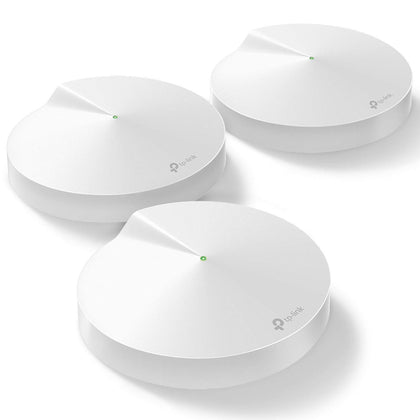 TP-Link Deco Mesh WiFi System(Deco M5) -Up to 5,500 sq. ft. Whole Home Coverage and 100+ Devices,WiFi Router/Extender Replacement, Anitivirus, 3-pack