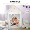 Princess Castle Tent for Girls - Half Sun Pattern Indoor & Outdoor Large Play Tent for Kids Hexagon Playhouse, Princess Castle Gifts Tent (Beige)