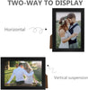 PECULA 2 Pack 5x7 Picture Frame, Black Picture Frame for Wall and Tabletop Display, Resistant Plastic Photo Picture Frame with Clear Plexiglass for Vertical or Horizontal Display