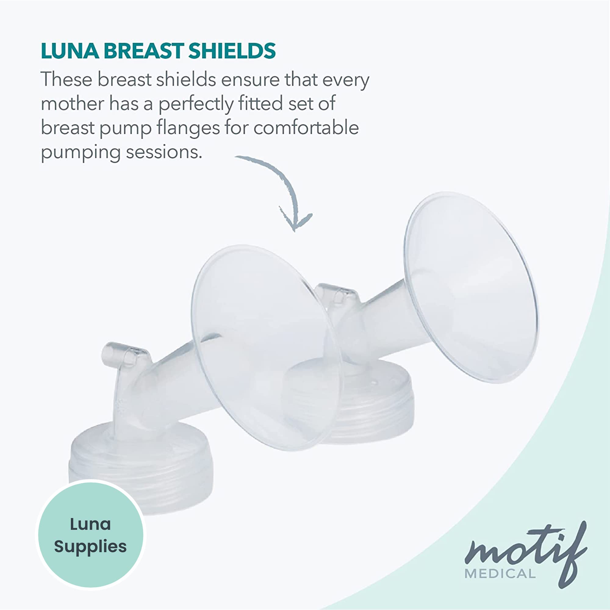 Motif Medical, Luna Breast Shields Flanges, Replacement Parts for Luna Breast Pump