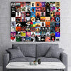 unique america 150 Pcs | Posters Wall Collage Kit, Album Cover Posters for Room, Music , Band , Rapper , Wall Posters for Bedroom 6x6 Inch Total 80
