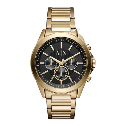 A|X ARMANI EXCHANGE Men's Chronograph Gold-Tone Stainless Steel Watch (Model: AX2611)